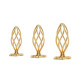 Анальна пробка LOCKINK SEVANDA Hollow Spiral Golden Metal Anal Plug - L size-9