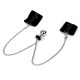Наручники з металевою анальною пробкою Art of Sex Handcuffs with Metal Anal Plug size M Black-2