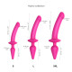 Анальна пробка з дилдо Strap-On-Me SWITCH PLUG-IN SEMI-REALISTIC DILDO FUCHSIA - L-3