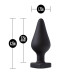 Анальна пробка Temptasia by Blush - Fuck Me Anal Plug - Black-1