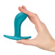 Анальна пробка Fun Factory BOOTIE M Aquamarine, діаметр 3,3 см, тонкий обмежувач-1