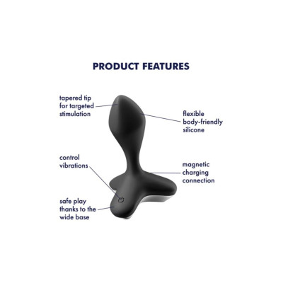Анальна пробка з вібрацією Satisfyer Game Changer Black Анальна пробка з вібрацією Satisfyer Game Changer Black