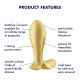 Анальна пробка Satisfyer Intensity Plug Gold-5
