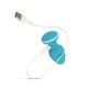 Анальна вібропробка Cala Azul - Blanca Vibrating anal plug-6