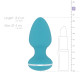 Анальна вібропробка Cala Azul - Blanca Vibrating anal plug-5