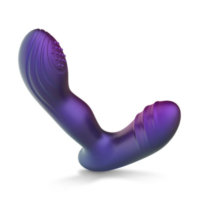 Анальна вібропробка з пульсацією Hueman - Galaxy Tapping Buttplug