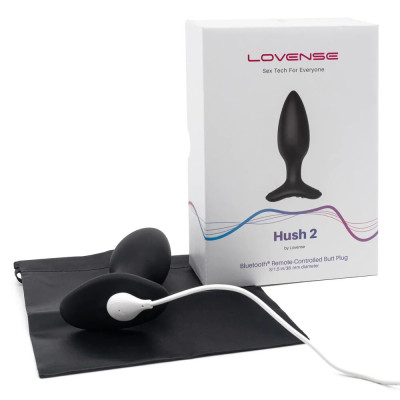 Анальна смарт вібропробка Lovense Hush 2, розмір S Анальна смарт вібропробка Lovense Hush 2, розмір S