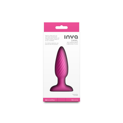 Анальна пробка з вібрацією NS Novelties INYA - Swirl - Pink