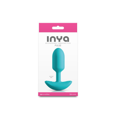 Анальна пробка з вібрацією NS Novelties INYA - Pulse - Teal