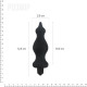 Анальна пробка з вібрацією Adrien Lastic Bullet Amuse Black, макс. діаметр 3,9 см-1