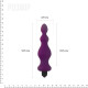 Анальна пробка з вібрацією Adrien Lastic Bullet Amuse Purple, макс. діаметр 3,9 см-1