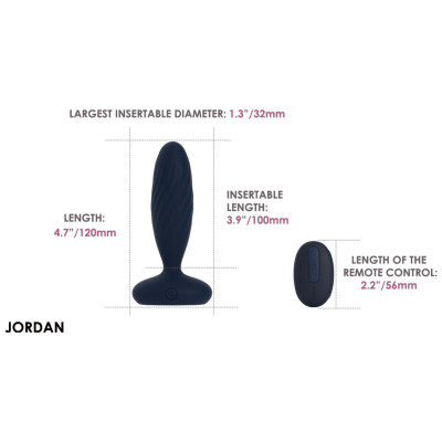 Анальна пробка G Svakom Jordan Navy Blue Анальна пробка G Svakom Jordan Navy Blue