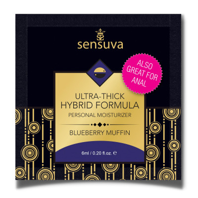 Пробник густої смазки Sensuva - Ультра густа гібридна формула Blueberry Muffin (6 мл)