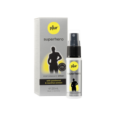 Пролонгувальний спрей pjur Superhero Spray 20 мл, всотується в шкіру, натуральні компоненти Пролонгувальний спрей pjur Superhero Spray 20 мл, всотується в шкіру, натуральні компоненти