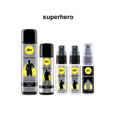 Пролонгувальний гель pjur Superhero Serum 20 мл, створює невидиму плівку, що знижує чутливість Пролонгувальний гель pjur Superhero Serum 20 мл, створює невидиму плівку, що знижує чутливість