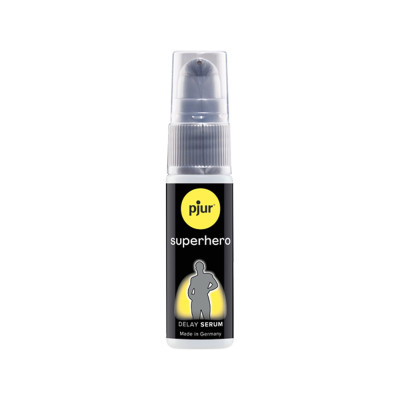 Пролонгувальний гель pjur Superhero Serum 20 мл, створює невидиму плівку, що знижує чутливість