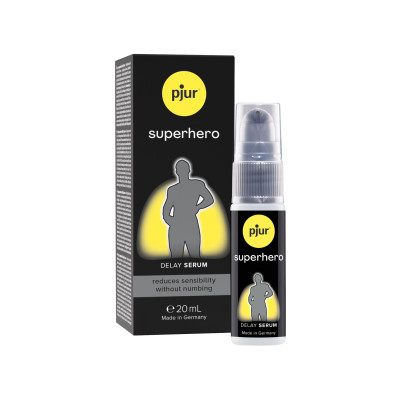 Пролонгувальний гель pjur Superhero Serum 20 мл, створює невидиму плівку, що знижує чутливість Пролонгувальний гель pjur Superhero Serum 20 мл, створює невидиму плівку, що знижує чутливість