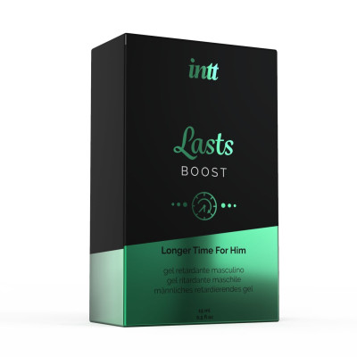 Пролонгатор для чоловіків Intt Lasts (15 мл) з екстрактом гвоздики та м'яти Пролонгатор для чоловіків Intt Lasts (15 мл) з екстрактом гвоздики та м'яти