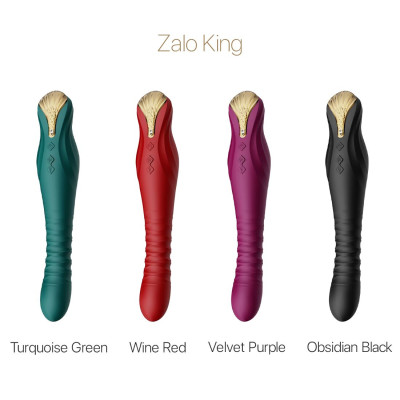 Смартвібратор-пульсатор Zalo — King Wine Red, кристал Swarovski Смартвібратор-пульсатор Zalo — King Wine Red, кристал Swarovski