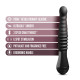 Пульсатор Temptasia by Blush - Lazarus Thrusting Dildo - Black-1