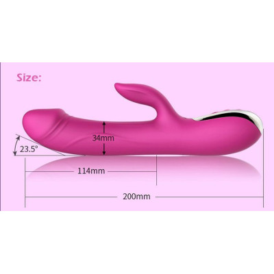 Вібратор-пульсатор Leten Automatical Thrusting Vibrator з підігрівом, що перезаряджається, 10 режимі