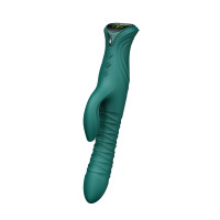 Пульсатор-кролик з вібрацією Zalo Mose 2 Turquoise Green