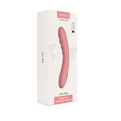 Смарт-вібратор з пульсацією Svakom Ava Neo Peach Pink, 15 режимів роботи, водонепроникний Смарт-вібратор з пульсацією Svakom Ava Neo Peach Pink, 15 режимів роботи, водонепроникний