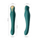 Смартвібратор-пульсатор Zalo — King Turquoise Green, кристал Swarovski-2
