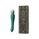 Смартвібратор-пульсатор Zalo — King Turquoise Green, кристал Swarovski-9