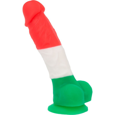 Кольоровий фалоімітатор ADDICTION - LEONARDO - 7 "- 3 COLOURS, 17,8 см, силікон, вібропуля в подарун
