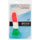 Кольоровий фалоімітатор ADDICTION - LEONARDO - 7 "- 3 COLOURS, 17,8 см, силікон, вібропуля в подарун-4