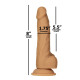 Фалоімітатор ADDICTION - 8" DUAL DENSITY SILICONE DILDO - CARAMEL-3