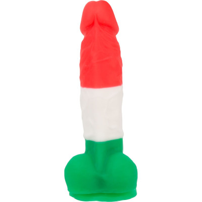 Кольоровий фалоімітатор ADDICTION - LEONARDO - 7 "- 3 COLOURS, 17,8 см, силікон, вібропуля в подарун