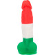 Кольоровий фалоімітатор ADDICTION - LEONARDO - 7 "- 3 COLOURS, 17,8 см, силікон, вібропуля в подарун-1