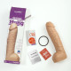 Фалоімітатор Doc Johnson Realistic Hung - Vanilla, Vac-U-Lock, діаметр 7 см-1