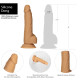 Фалоімітатор ADDICTION - 8" DUAL DENSITY SILICONE DILDO - CARAMEL-6