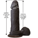 Фалоімітатор Doc Johnson The Realistic Cock 6 inch Black - ULTRASKYN, Vac-U-Lock, діаметр 4,3 см-1
