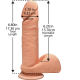 Фалоімітатор Doc Johnson The D - Perfect D - 7 Inch With Balls - ULTRASKYN, діаметр 4,5 см-1