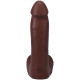 Фалоімітатор Doc Johnson The Realistic Cock ULTRASKYN - 7 Inch with Balls Chocolate-2