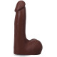 Фалоімітатор Doc Johnson The Realistic Cock ULTRASKYN - 7 Inch with Balls Chocolate