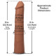 Фалоімітатор Doc Johnson The Realistic Cock ULTRASKYN - 9 Inch Caramel-4