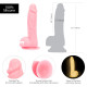 Фалоімітатор, що світиться у темряві, ADDICTION - BRANDON - 7.5 "- PINK G.I.D. / W PB, 19 см, силіко-4