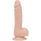 Реалістичний фалоімітатор на присосці ADDICTION — Mark 7,5″ Dildo With Balls, Beige-1