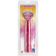 Фалоімітатор Doc Johnson Radiant Gems 8 Inch Fuchsia, діаметр 4,3 см, антибактеріальний ПВХ-1