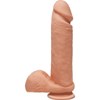 Фалоімітатор Doc Johnson The D - Perfect D - 8 Inch With Balls - ULTRASKYN, діаметр 5,1 см