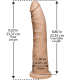 Фалоімітатор Doc Johnson Platinum TRUSKYN - The Tru Ride Slim 9 Inch, діаметр 4,6 см, двошаровий-1