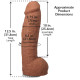 Фалоімітатор Doc Johnson The Realistic Cock ULTRASKYN - 12 Inch Hung with Balls Caramel-4