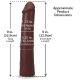 Фалоімітатор Doc Johnson The Realistic Cock ULTRASKYN - 9 Inch Chocolate-4