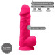 Фалоімітатор SilexD Norman Pink (MODEL 4 size 8.5in), двошаровий, силікон + Silexpan, діаметр 5 см-1