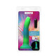 Фалоімітатор, що світиться у темряві, ADDICTION - Rave - 8" Glow in the Dark Dildo - Blue Green-7